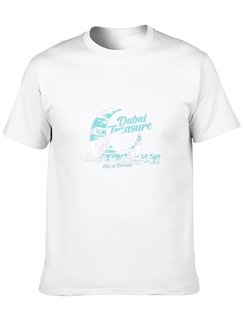 Dubai Treasure Mens Black T-Shirt City of Dreams Tee