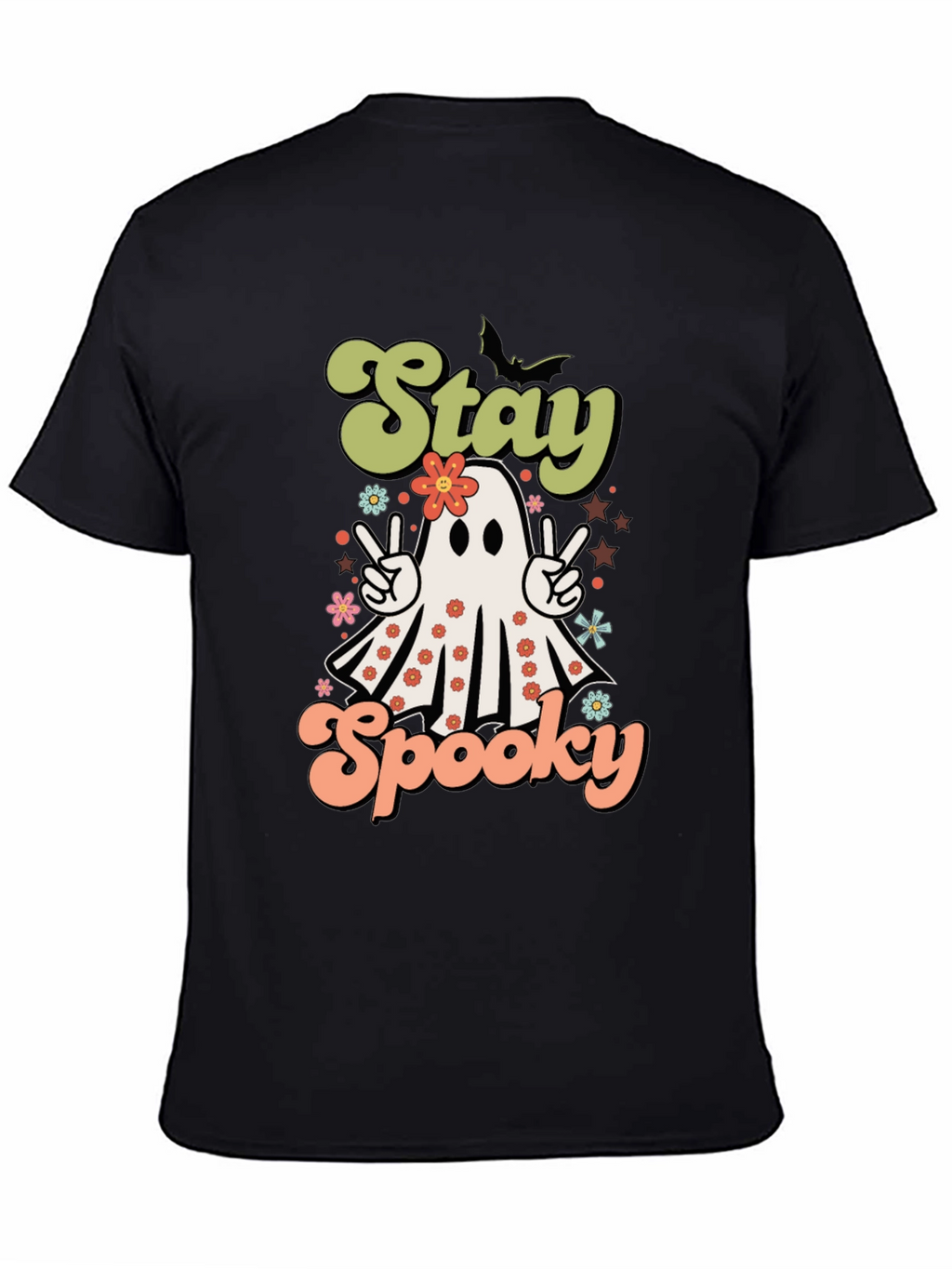 Stay Spooky Halloween T-Shirt Ghost Design