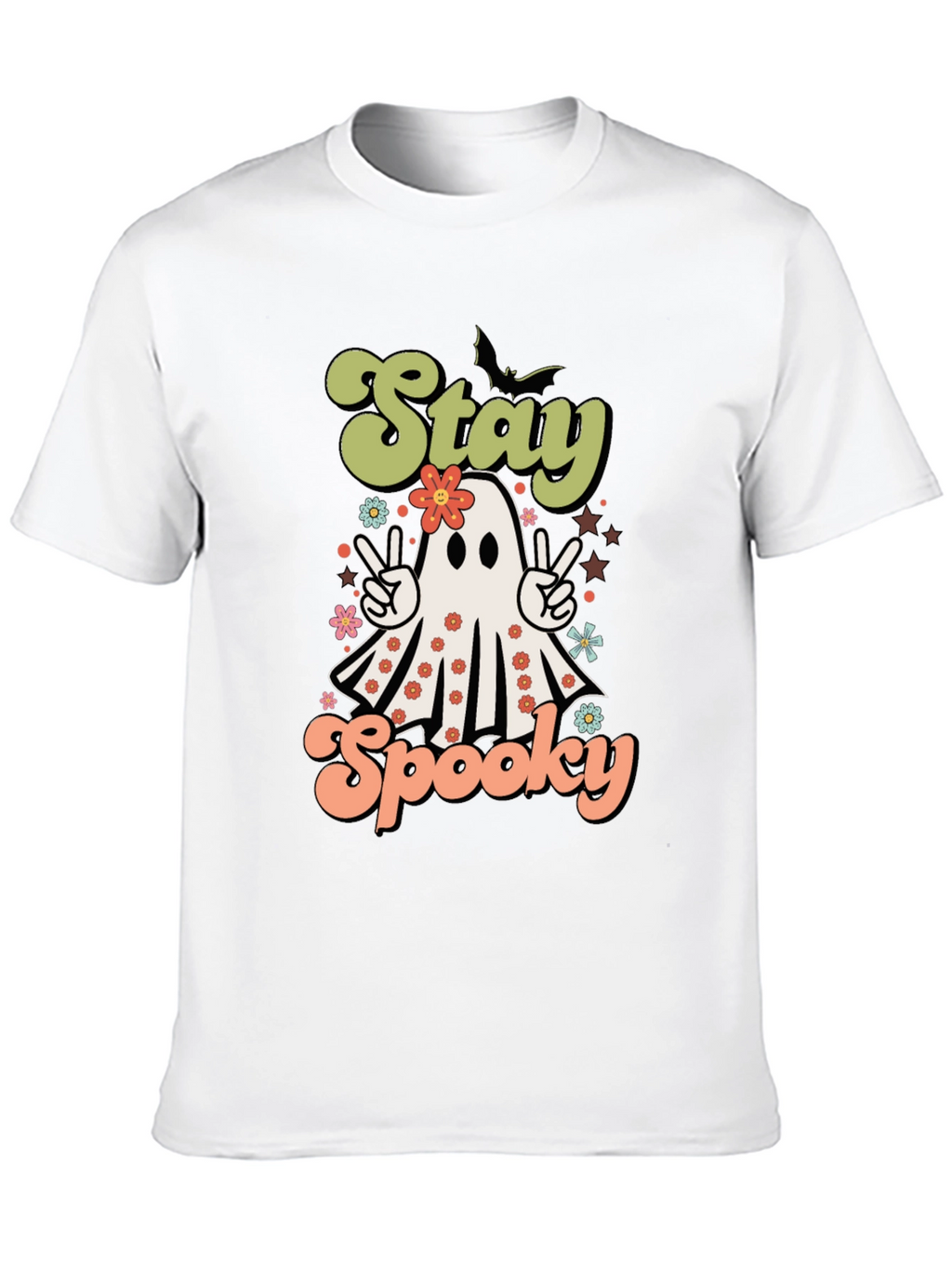 Stay Spooky Halloween T-Shirt Ghost Design