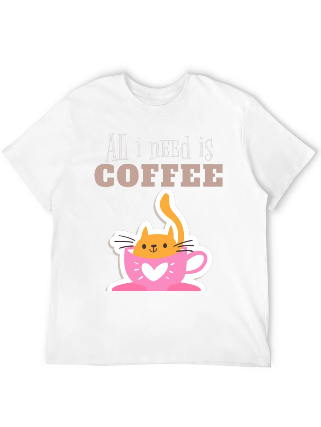 All I Need Is Coffee Cat T-Shirt