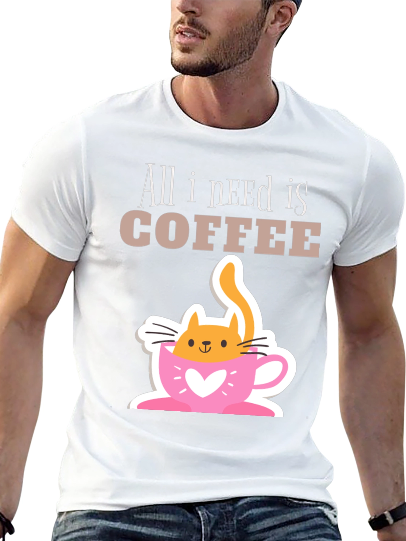 All I Need Is Coffee Cat T-Shirt