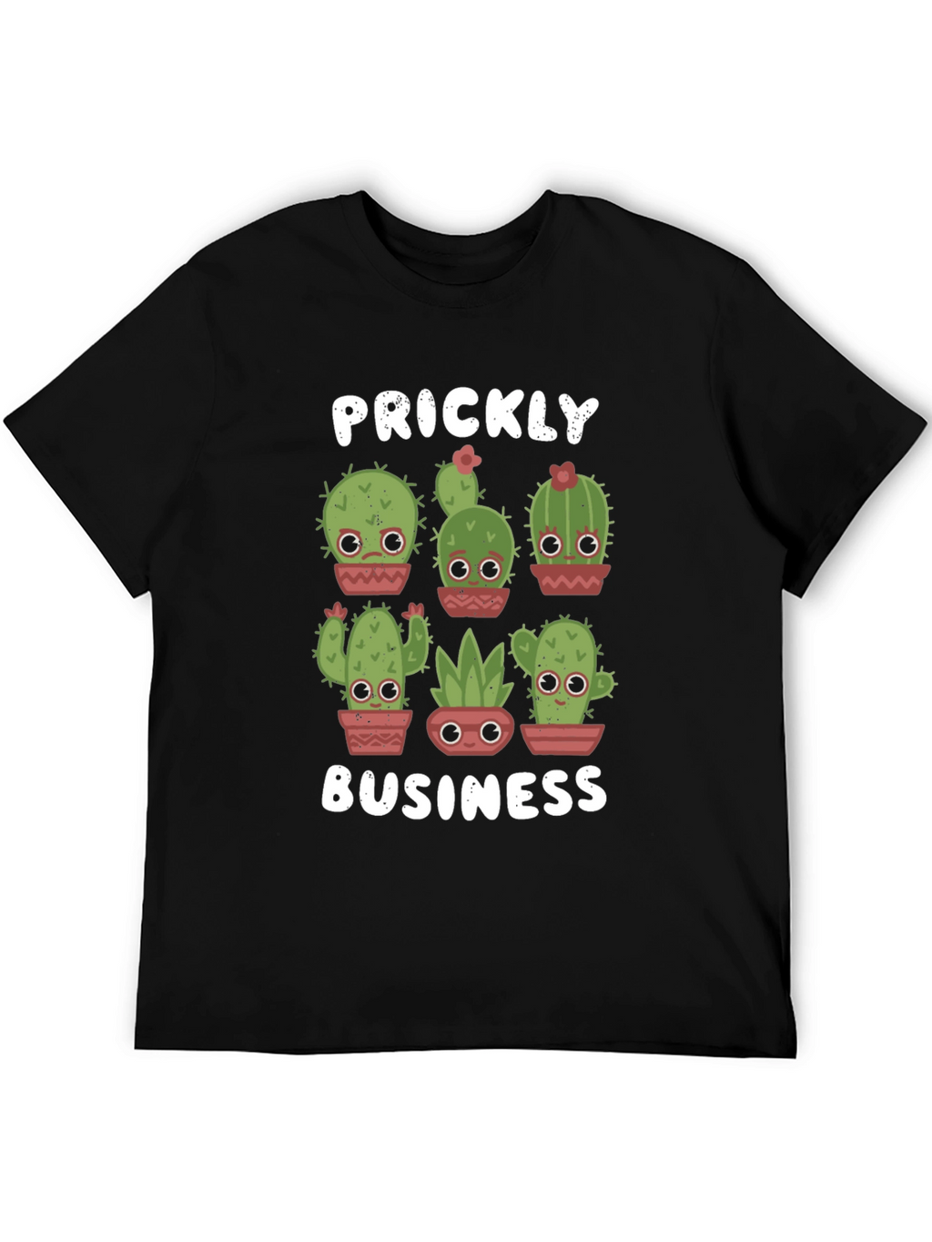Prickly Business T-Shirt - Cute Cactus Design