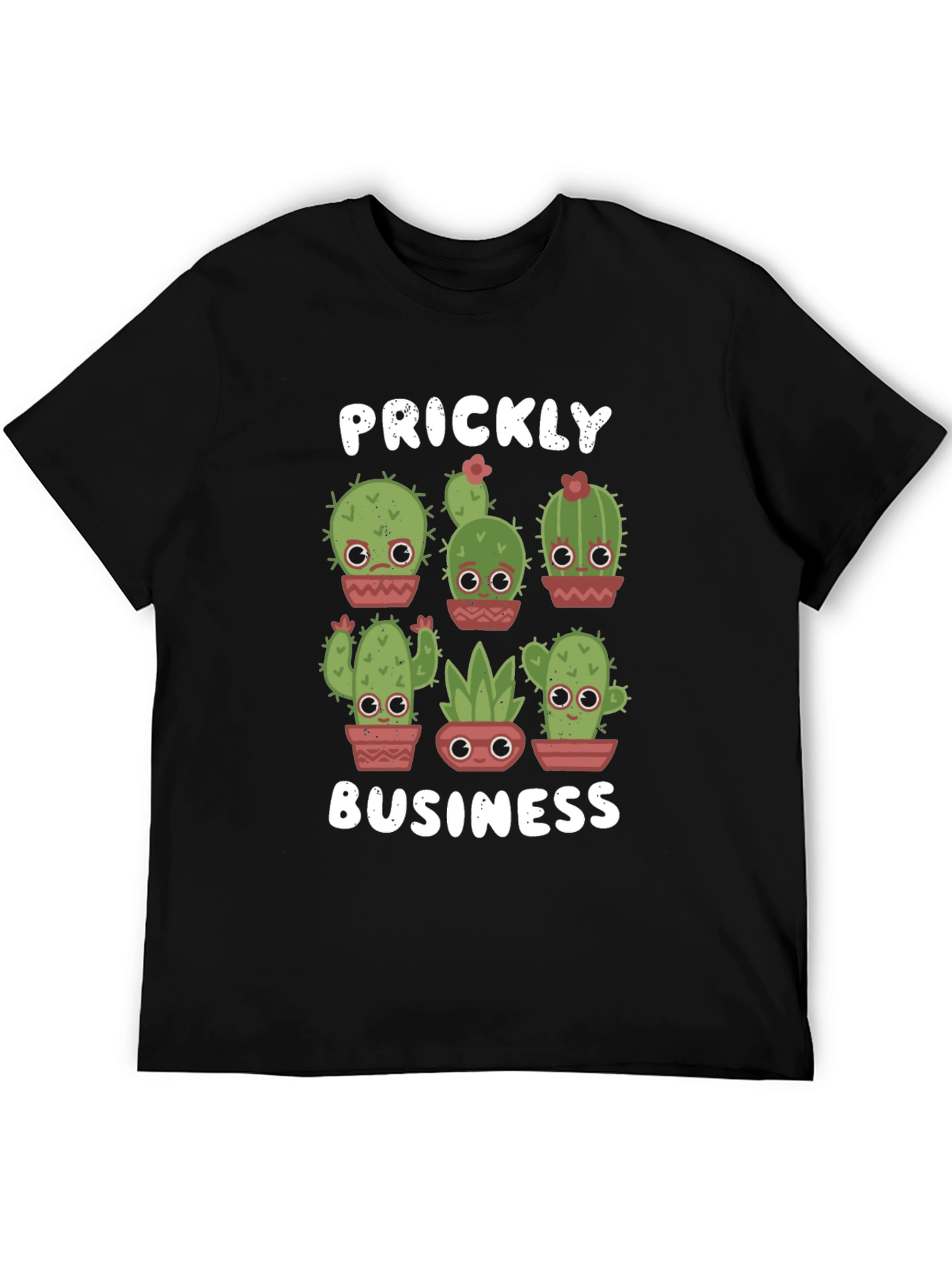 Prickly Business T-Shirt - Cute Cactus Design