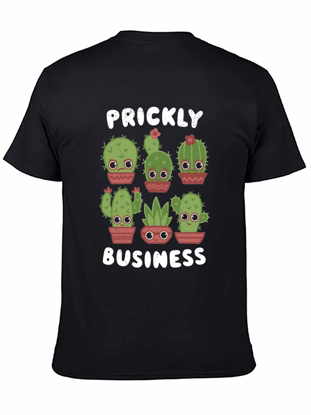 Prickly Business T-Shirt - Cute Cactus Design