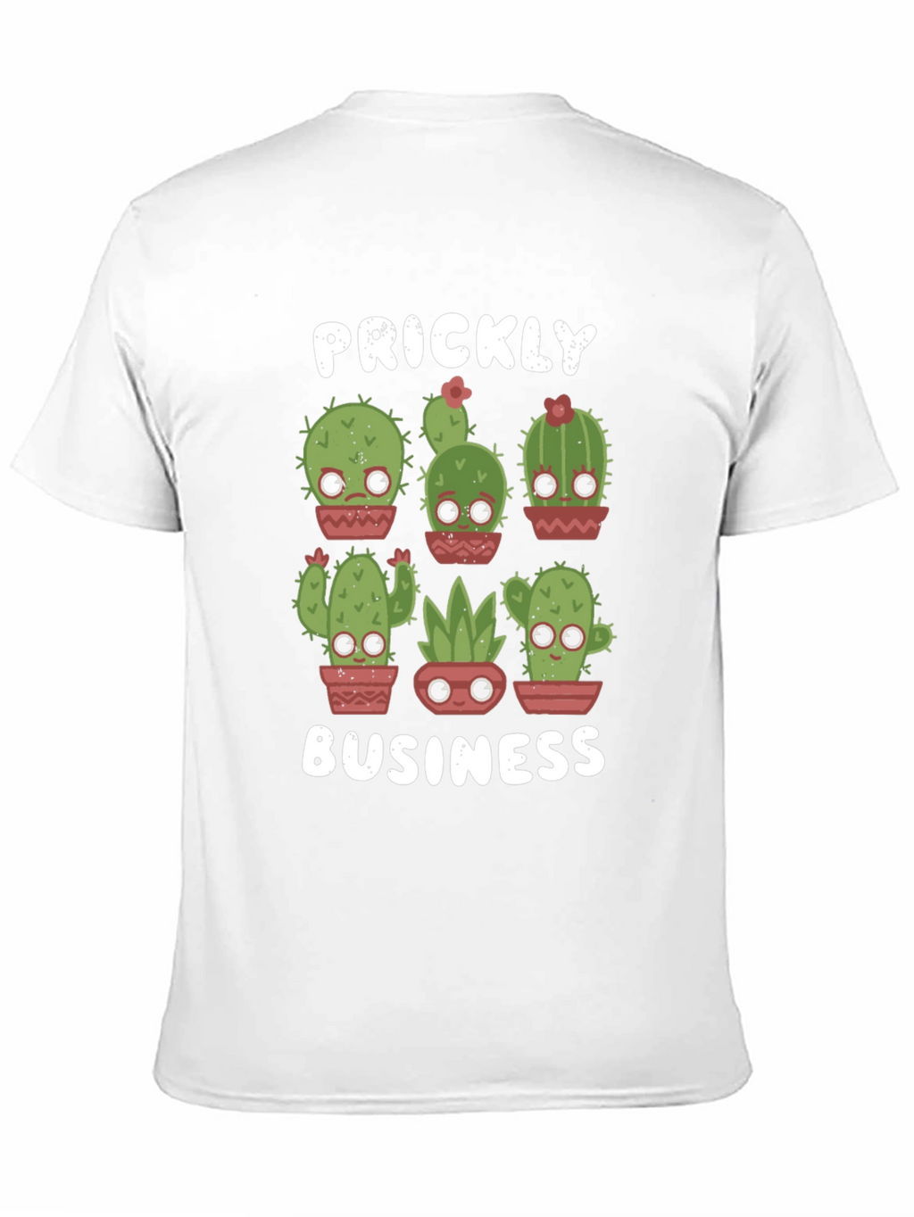 Prickly Business T-Shirt - Cute Cactus Design