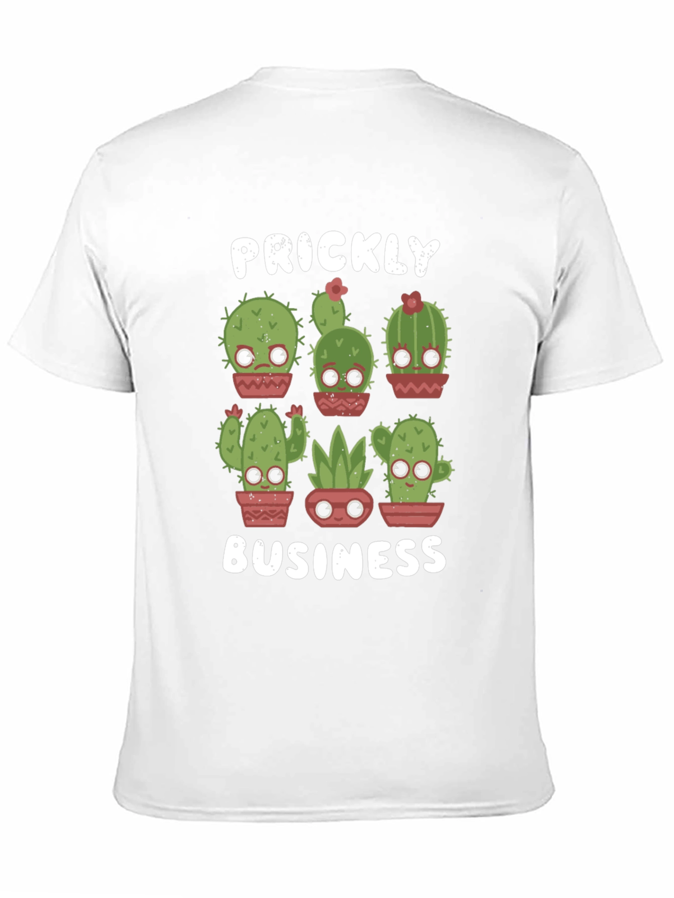 Prickly Business T-Shirt - Cute Cactus Design