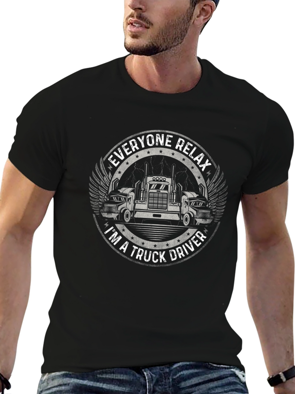 Truck Driver Graphic Tee - Everyone Relax
