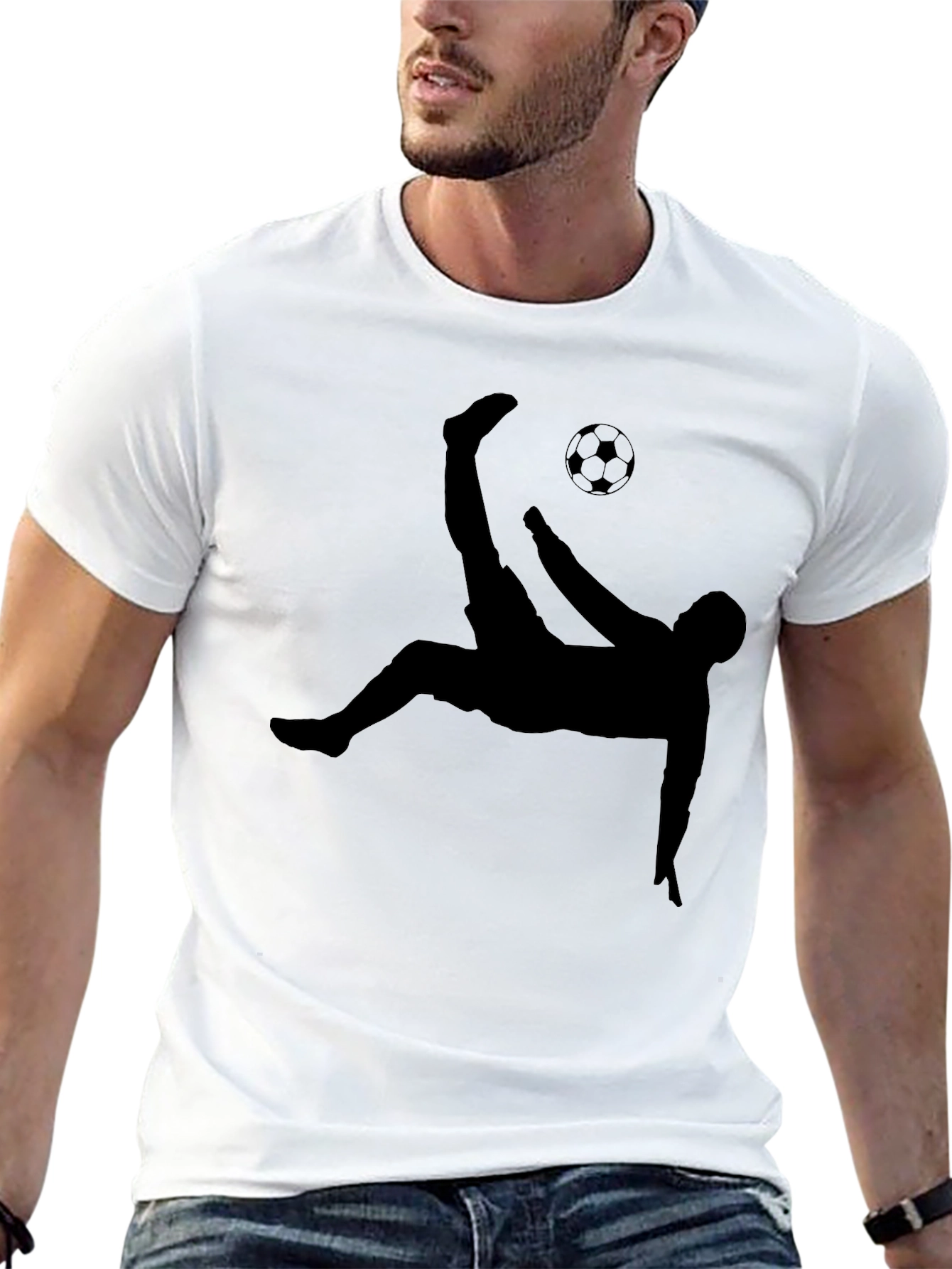 Soccer Kick T-Shirt - Black Graphic Tee