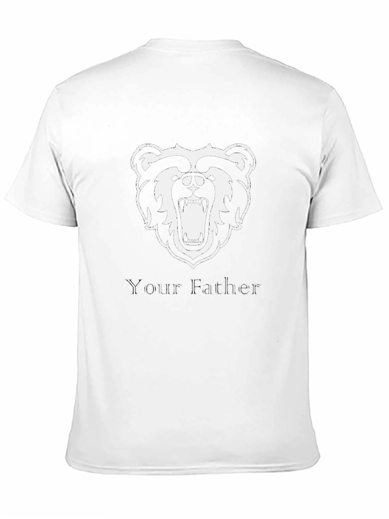 Bear Your Father Mens Black T-Shirt