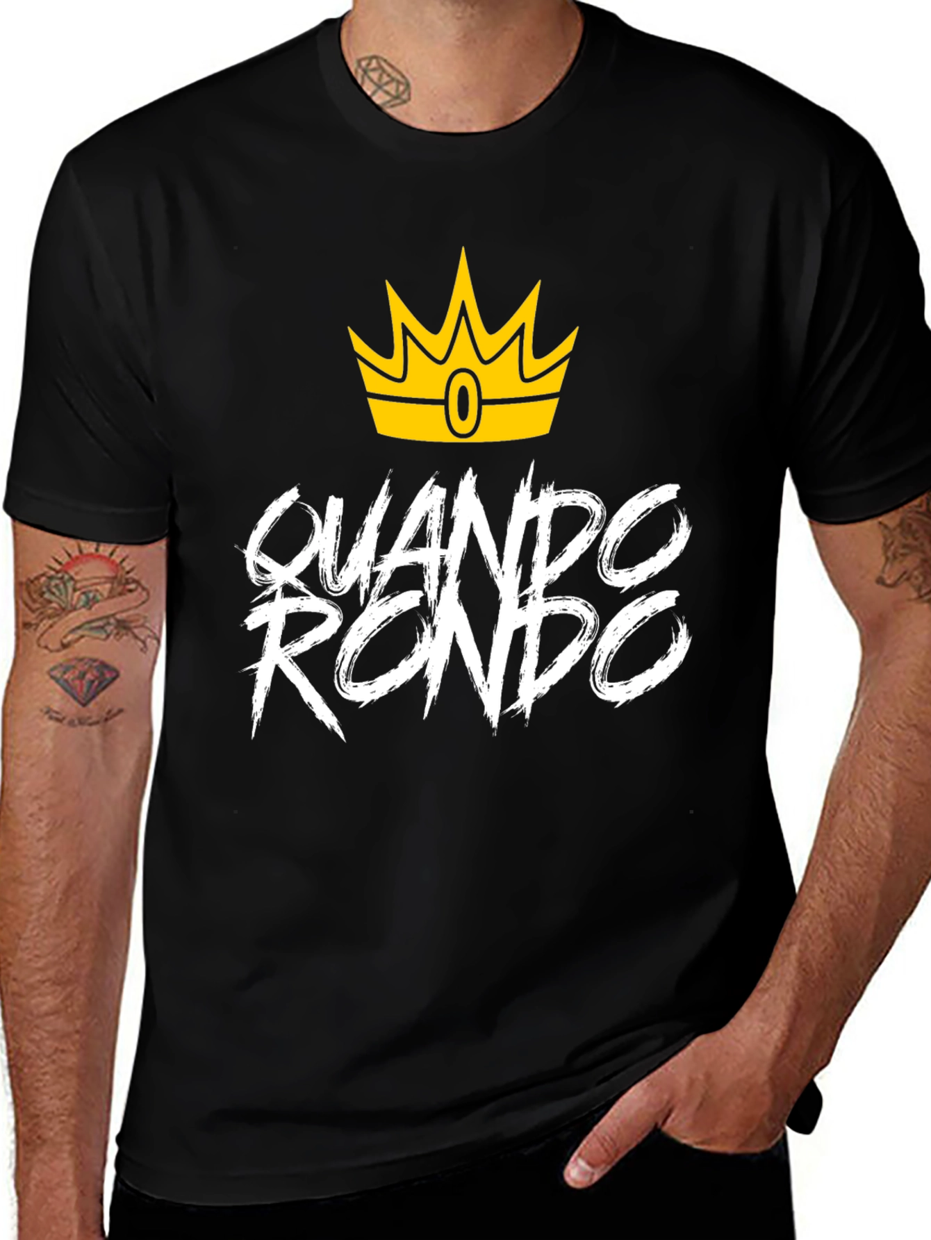 Quando Rondo Crown Graphic Black T-Shirt