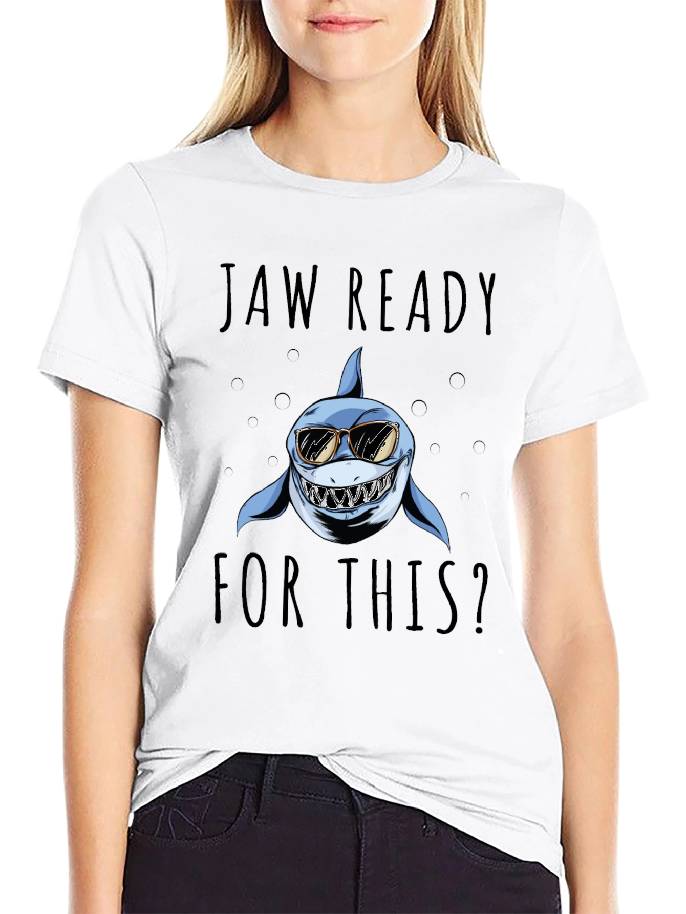 Jaw Ready Shark Graphic T-Shirt