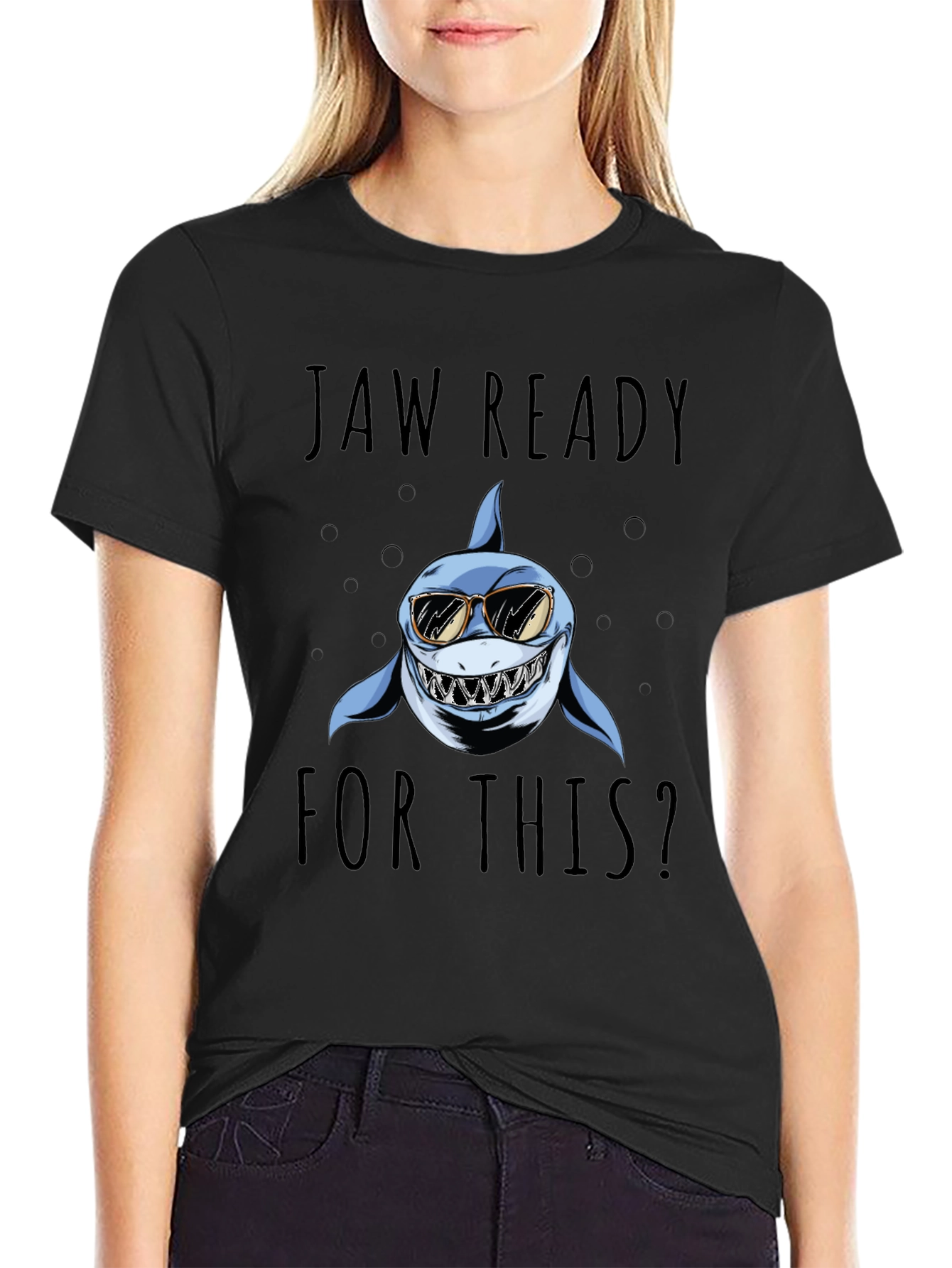 Jaw Ready Shark Graphic T-Shirt