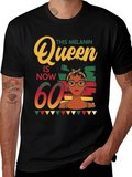 Melanin Queen 60th Birthday T-Shirt