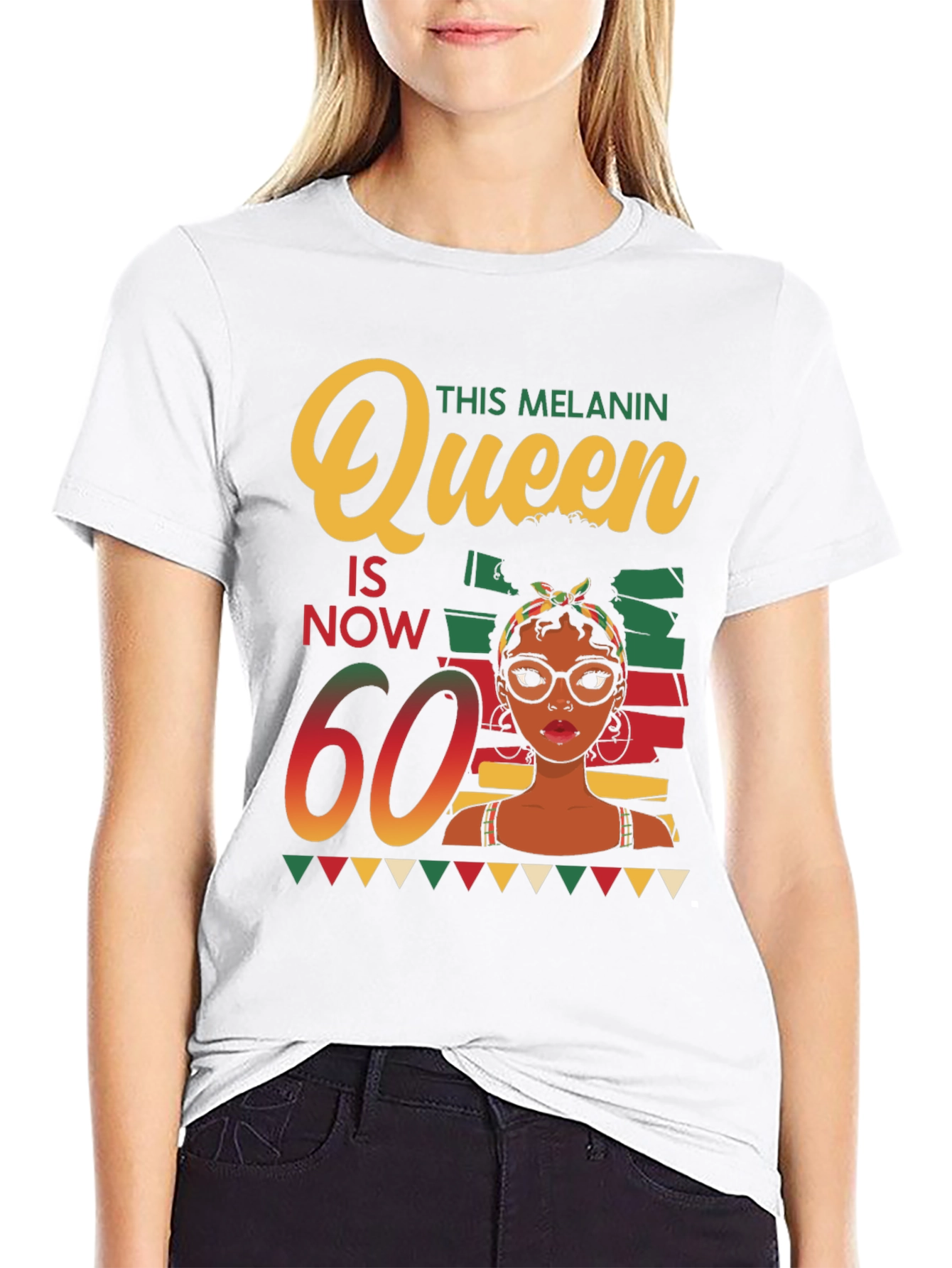 Melanin Queen 60th Birthday T-Shirt