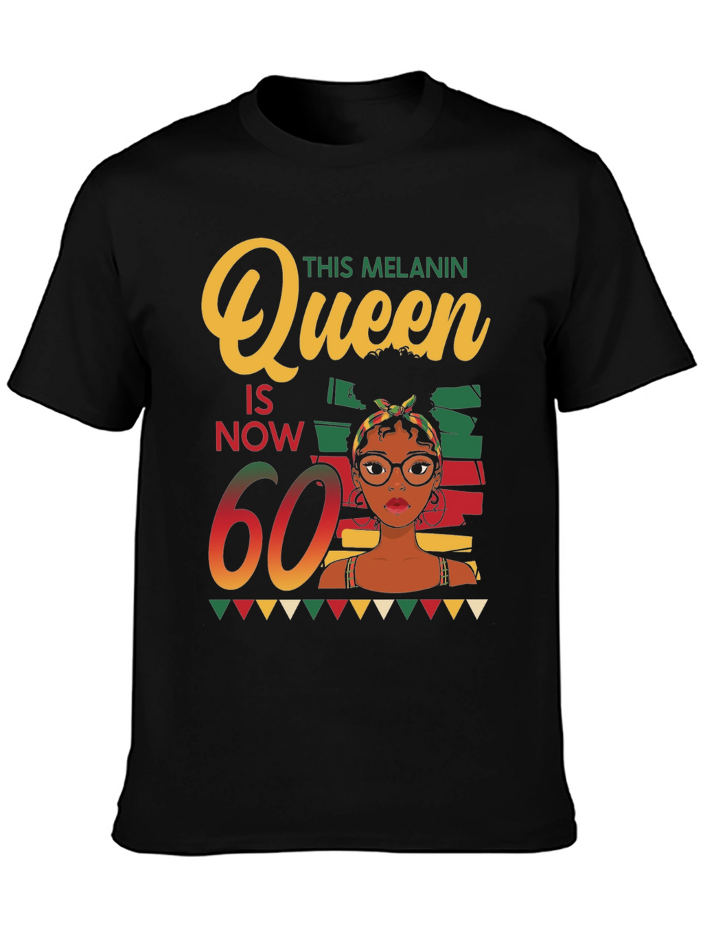 Melanin Queen 60th Birthday T-Shirt