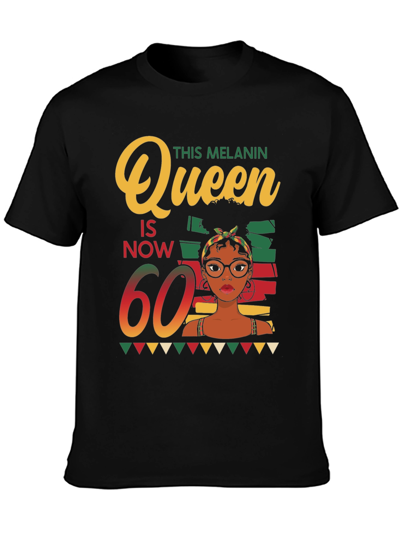 Melanin Queen 60th Birthday T-Shirt