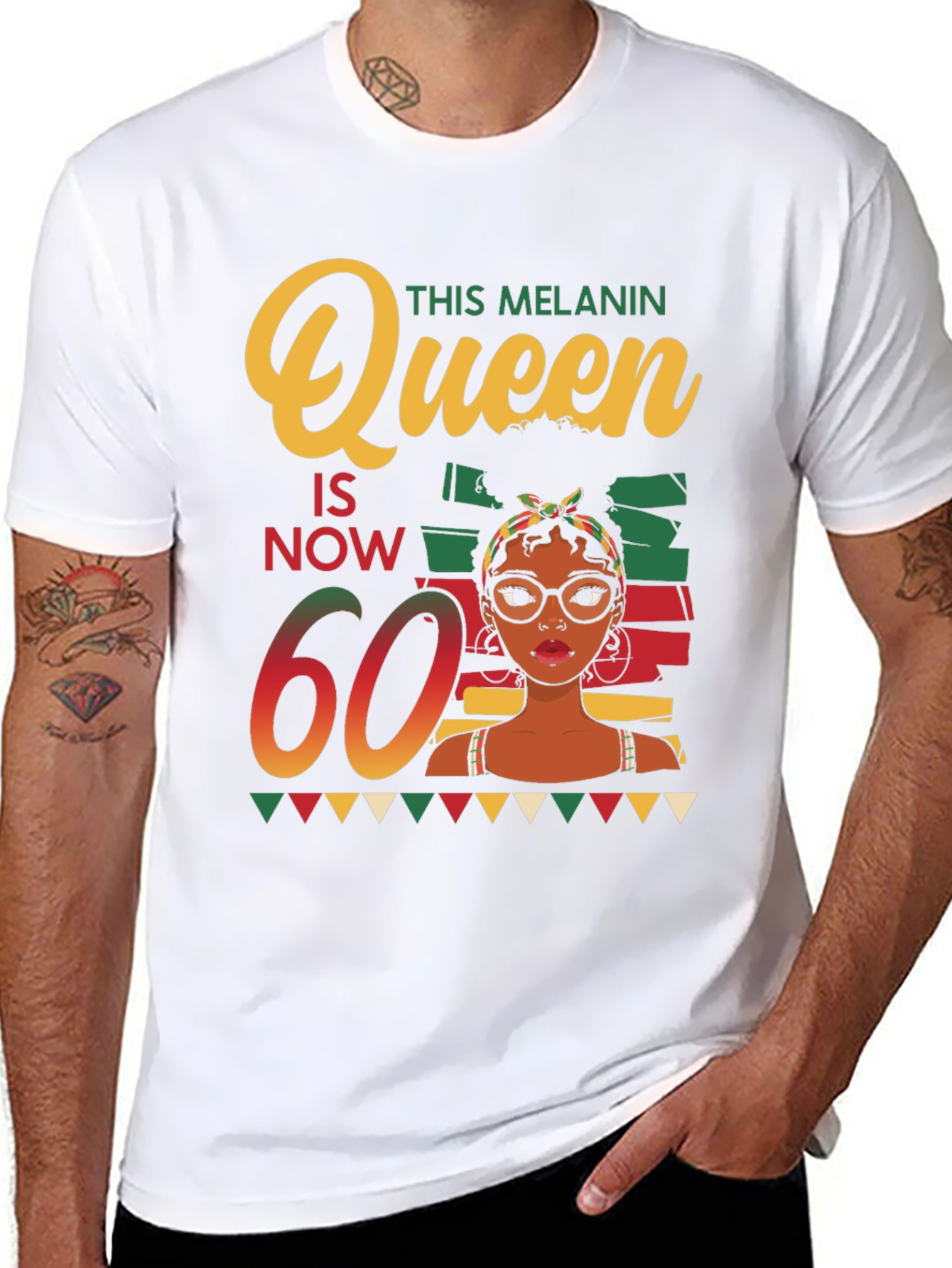 Melanin Queen 60th Birthday T-Shirt