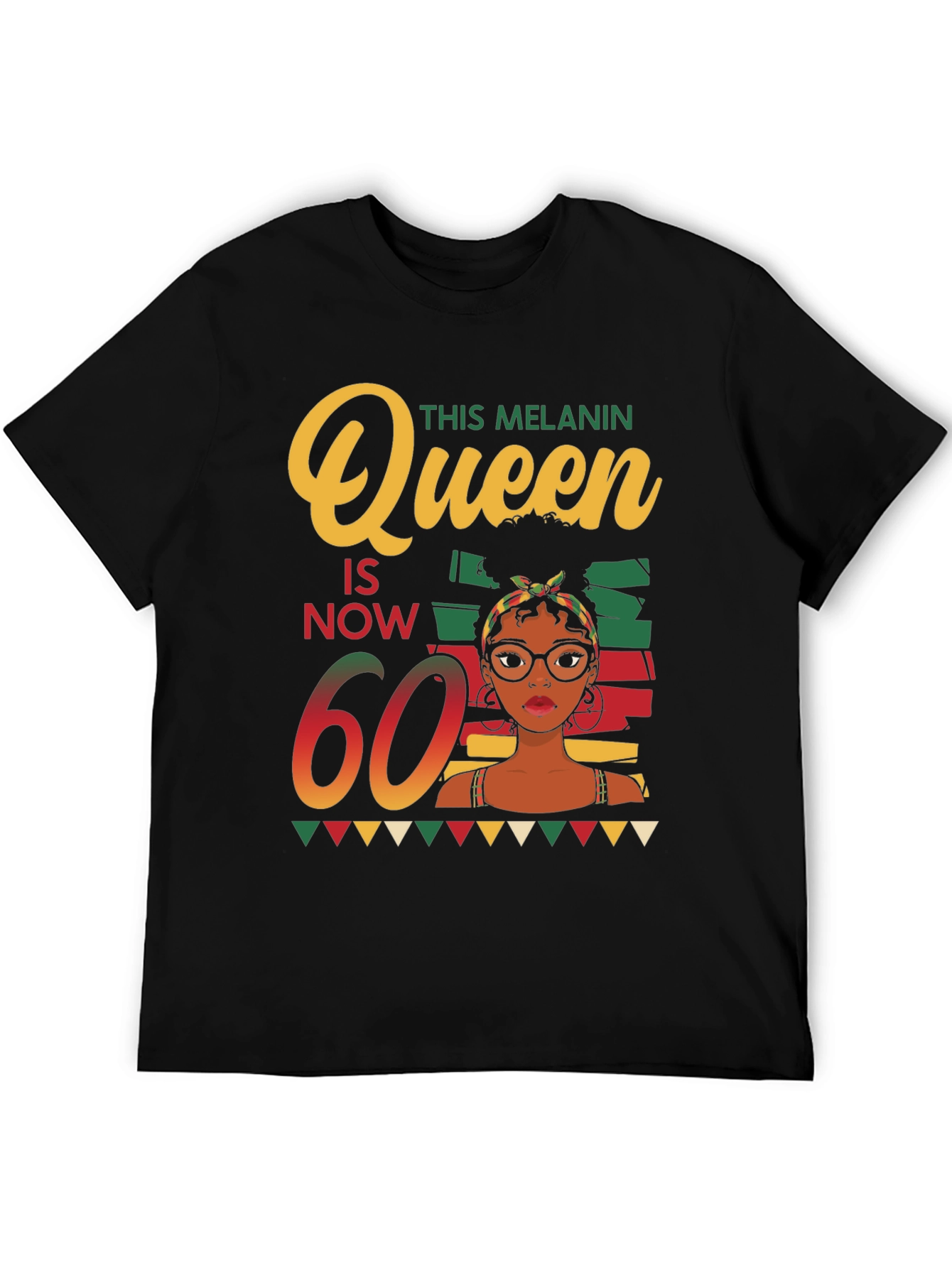 Melanin Queen 60th Birthday T-Shirt