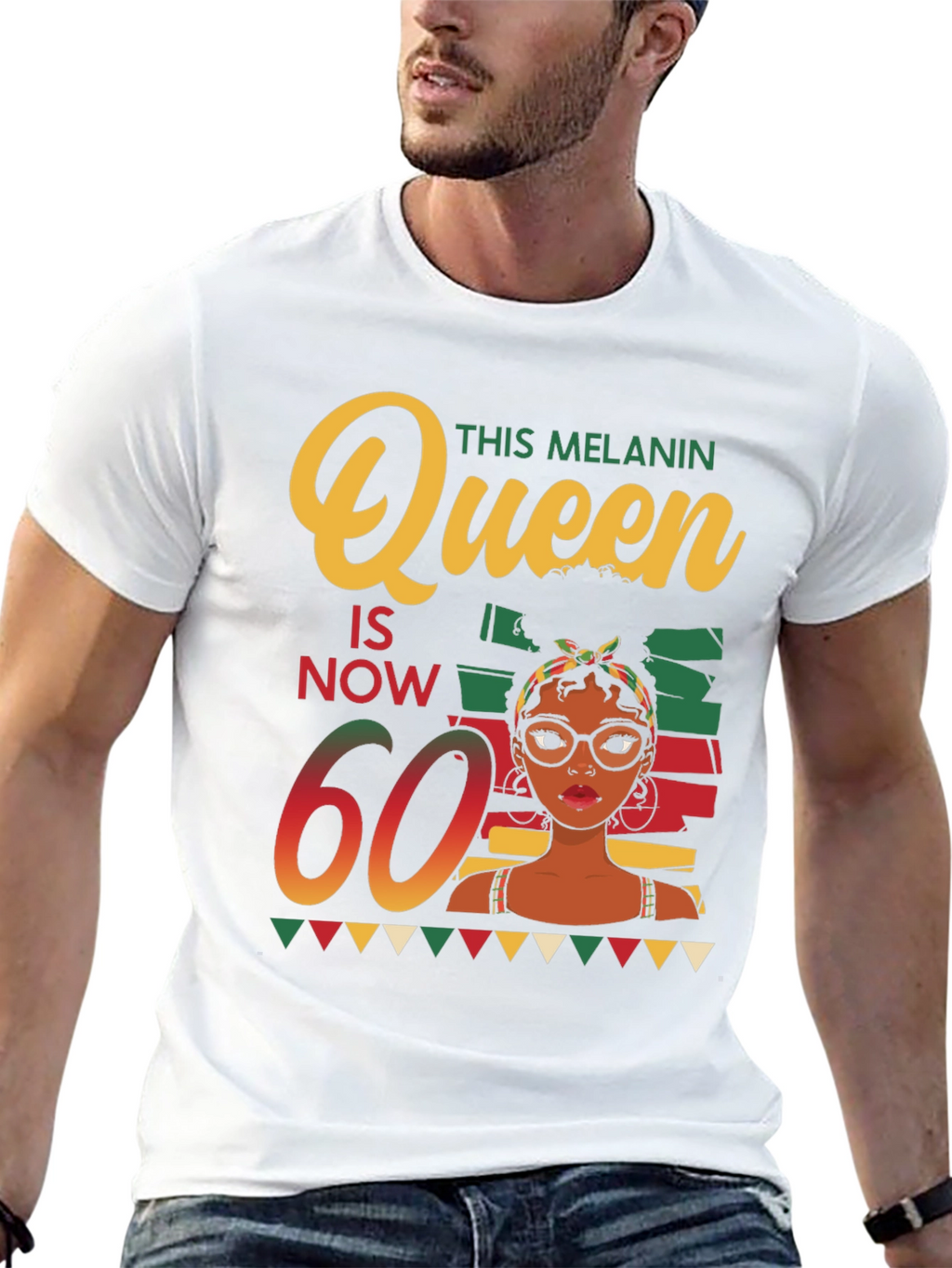 Melanin Queen 60th Birthday T-Shirt
