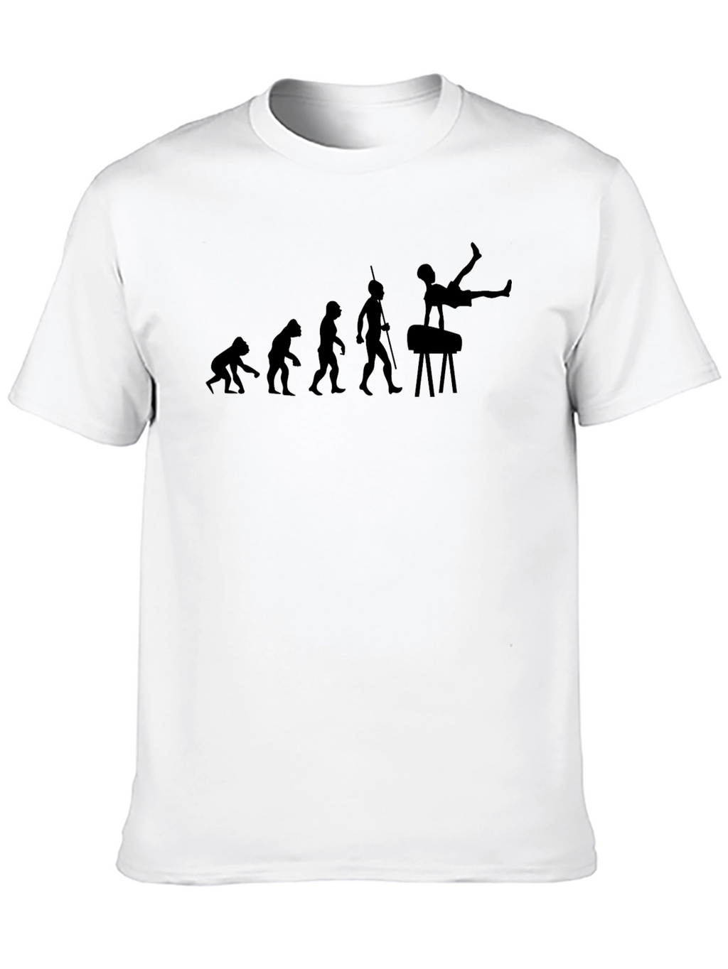 Evolution of Gymnastics Black T-Shirt