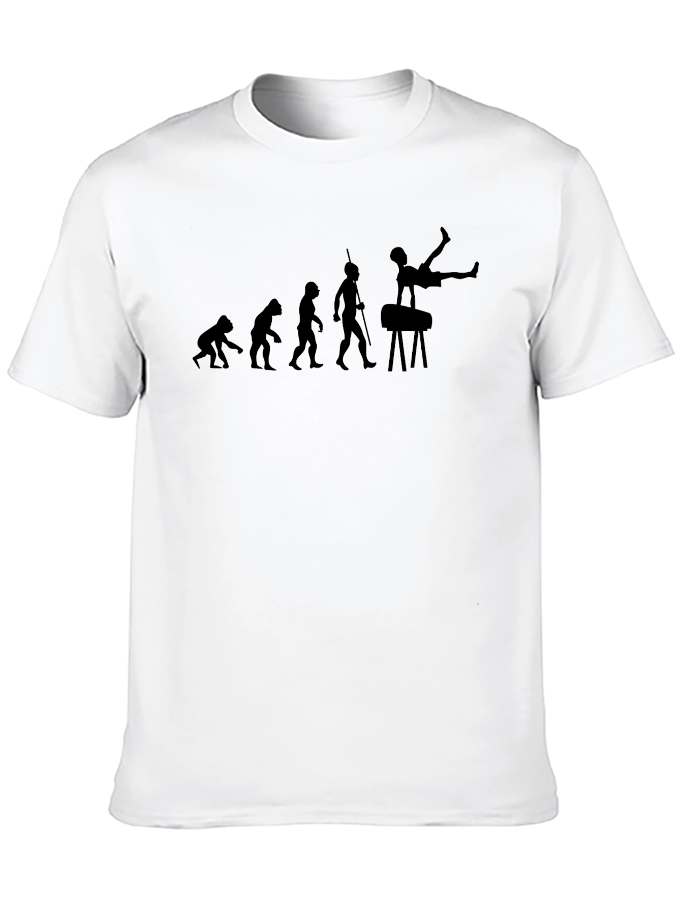 Evolution of Gymnastics Black T-Shirt