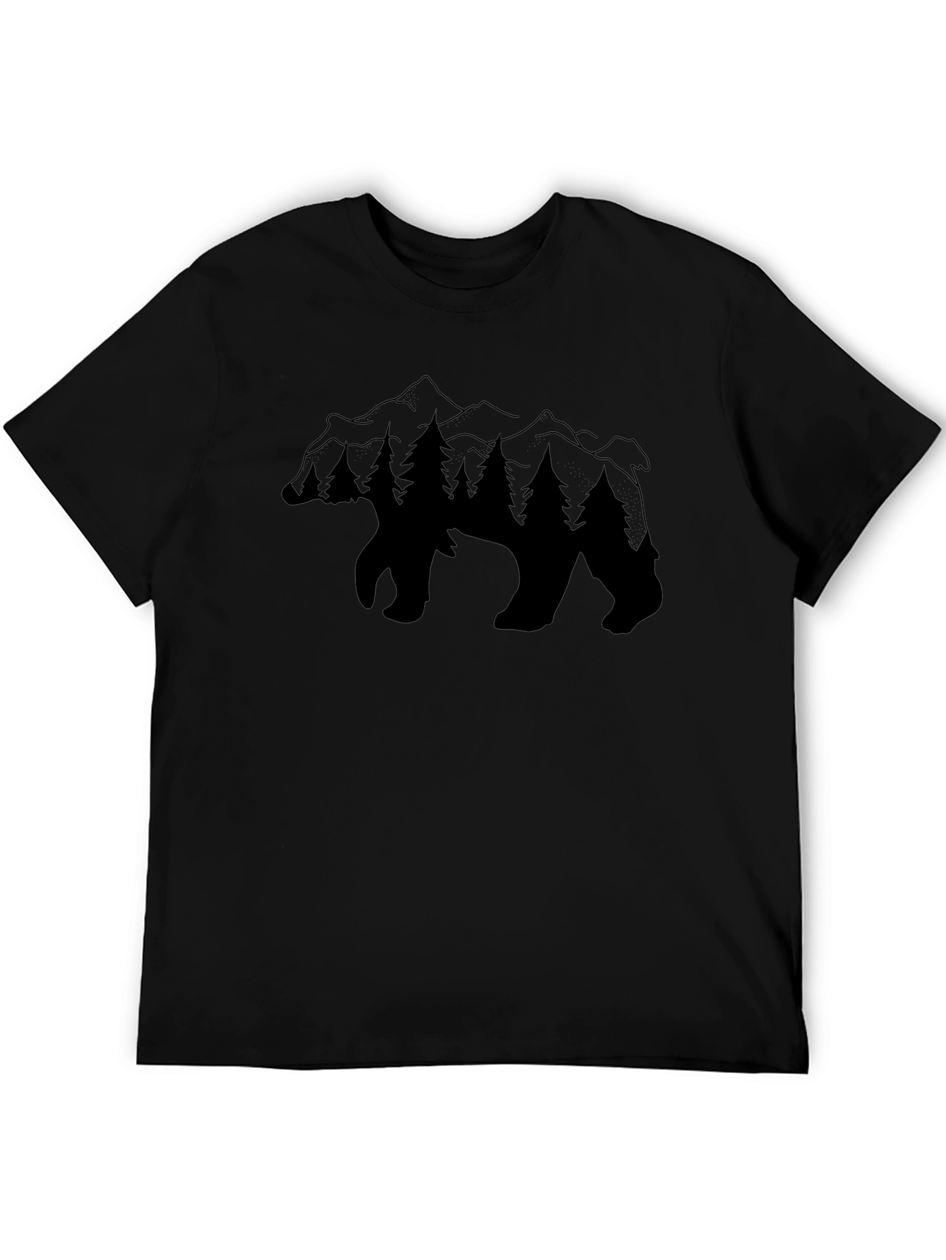 Nature Bear Graphic Tee - Outdoor Adventure Shirt