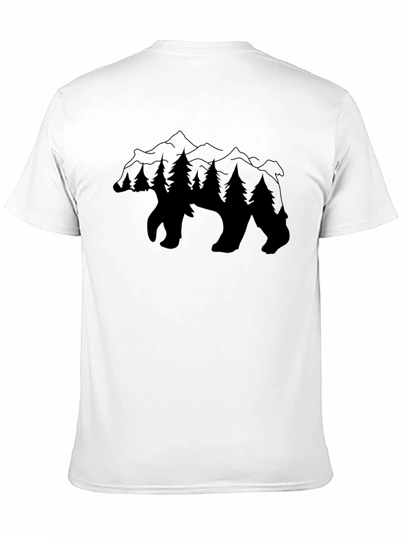 Nature Bear Graphic Tee - Outdoor Adventure Shirt