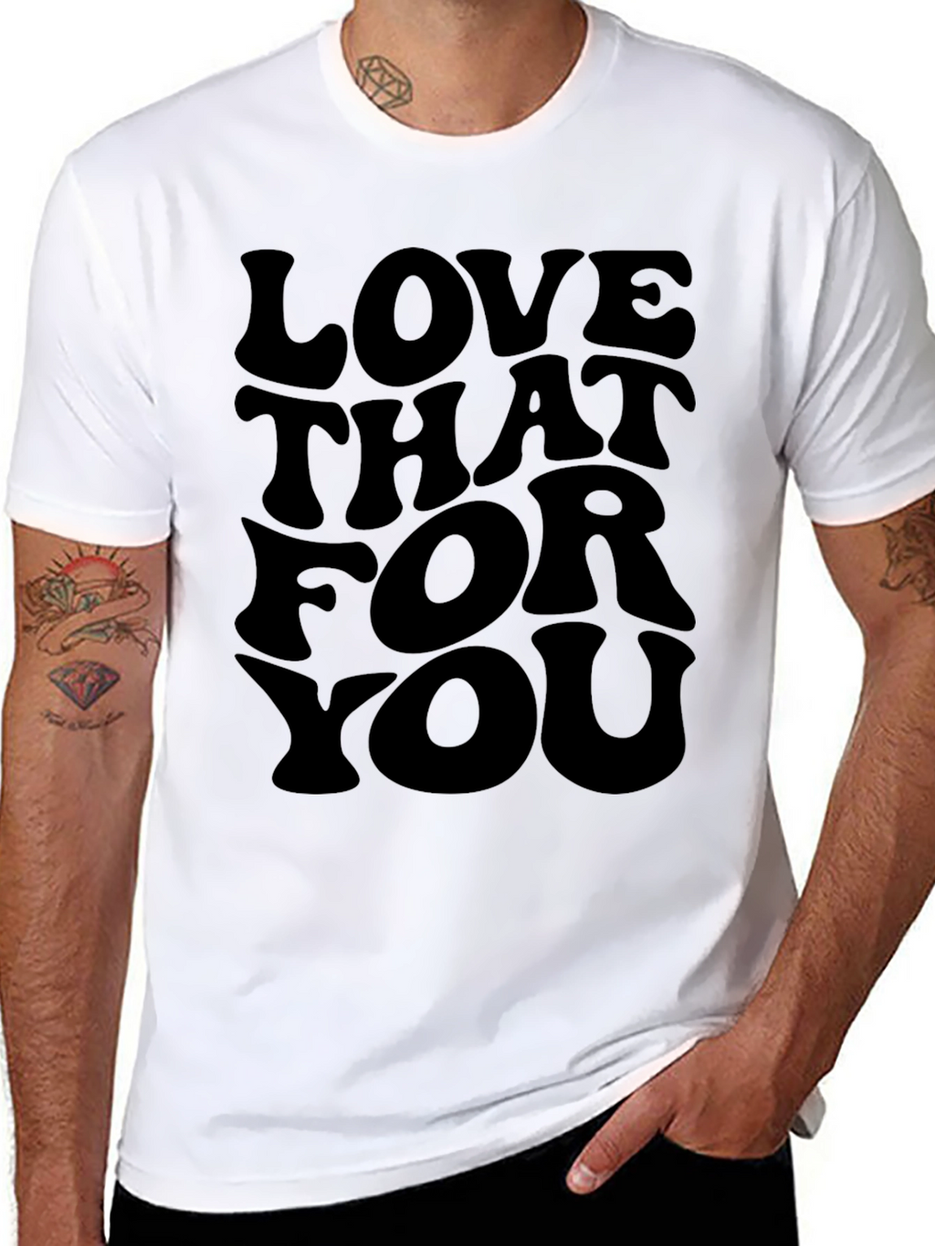 Love That For You Graphic Tee - Black