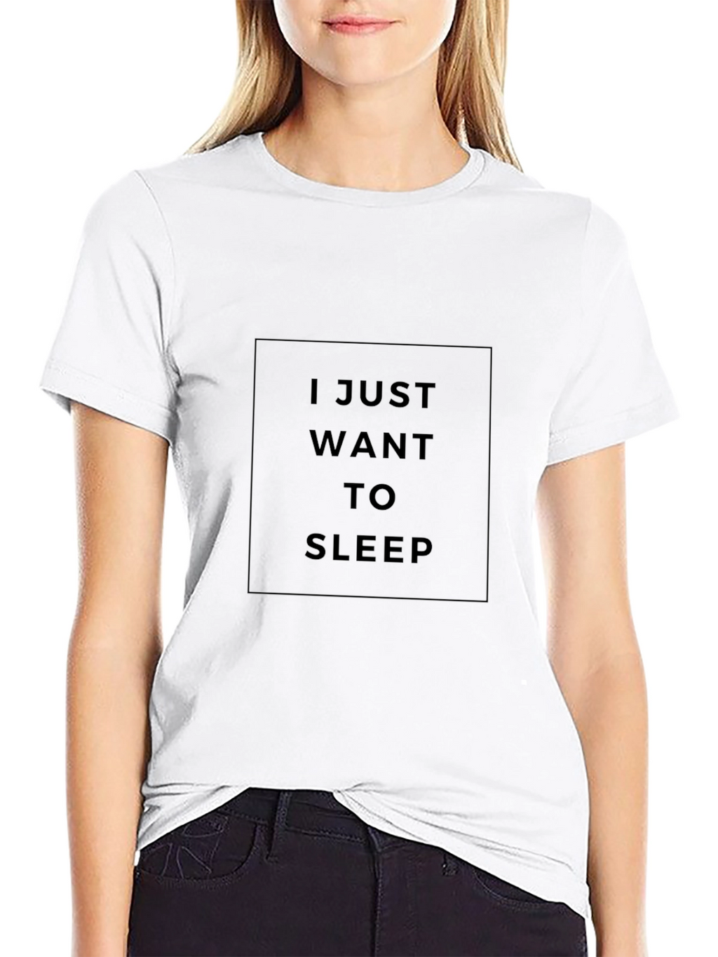 I Just Want to Sleep Black T-Shirt