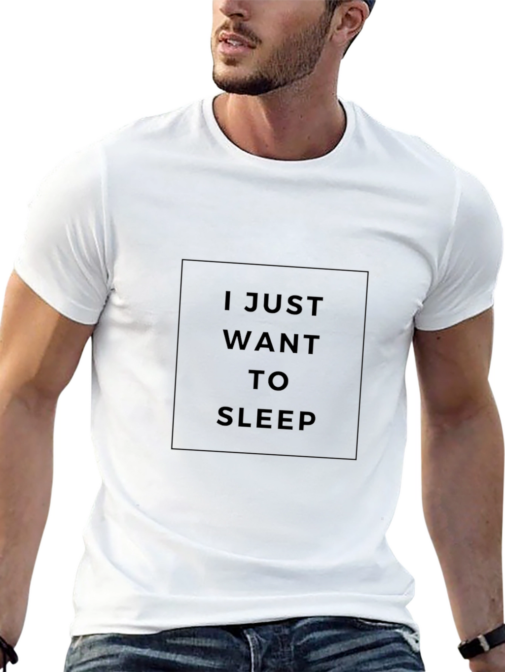 I Just Want to Sleep Black T-Shirt