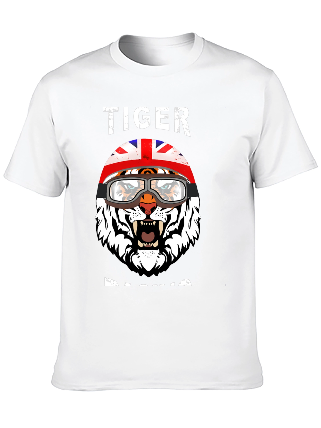 Tiger Racing Graphic Tee - UK Flag Helmet
