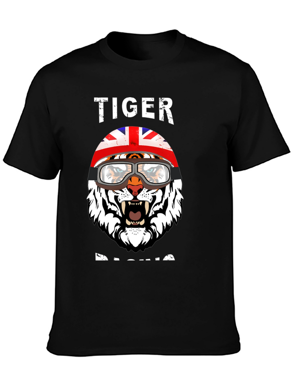 Tiger Racing Graphic Tee - UK Flag Helmet