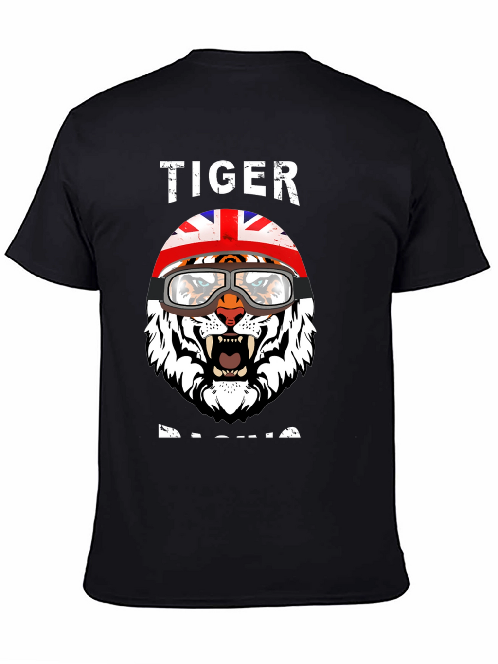 Tiger Racing Graphic Tee - UK Flag Helmet