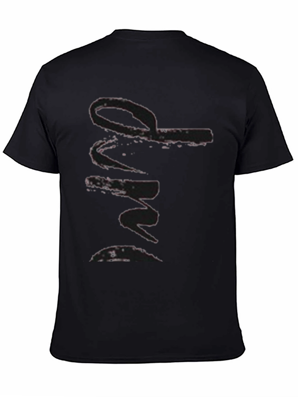 Stylish Black Graphic Print Tee