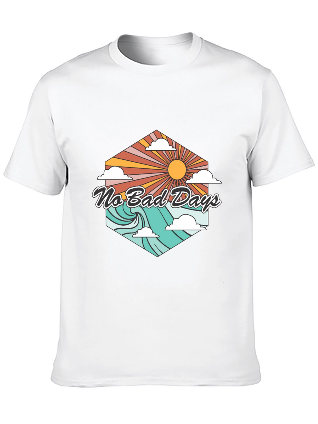 No Bad Days T-Shirt - Retro Summer Vibe