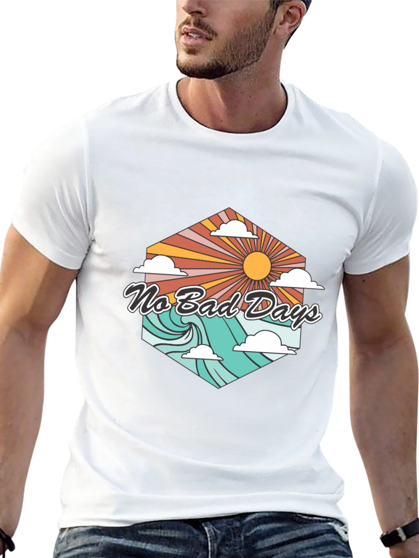 No Bad Days T-Shirt - Retro Summer Vibe