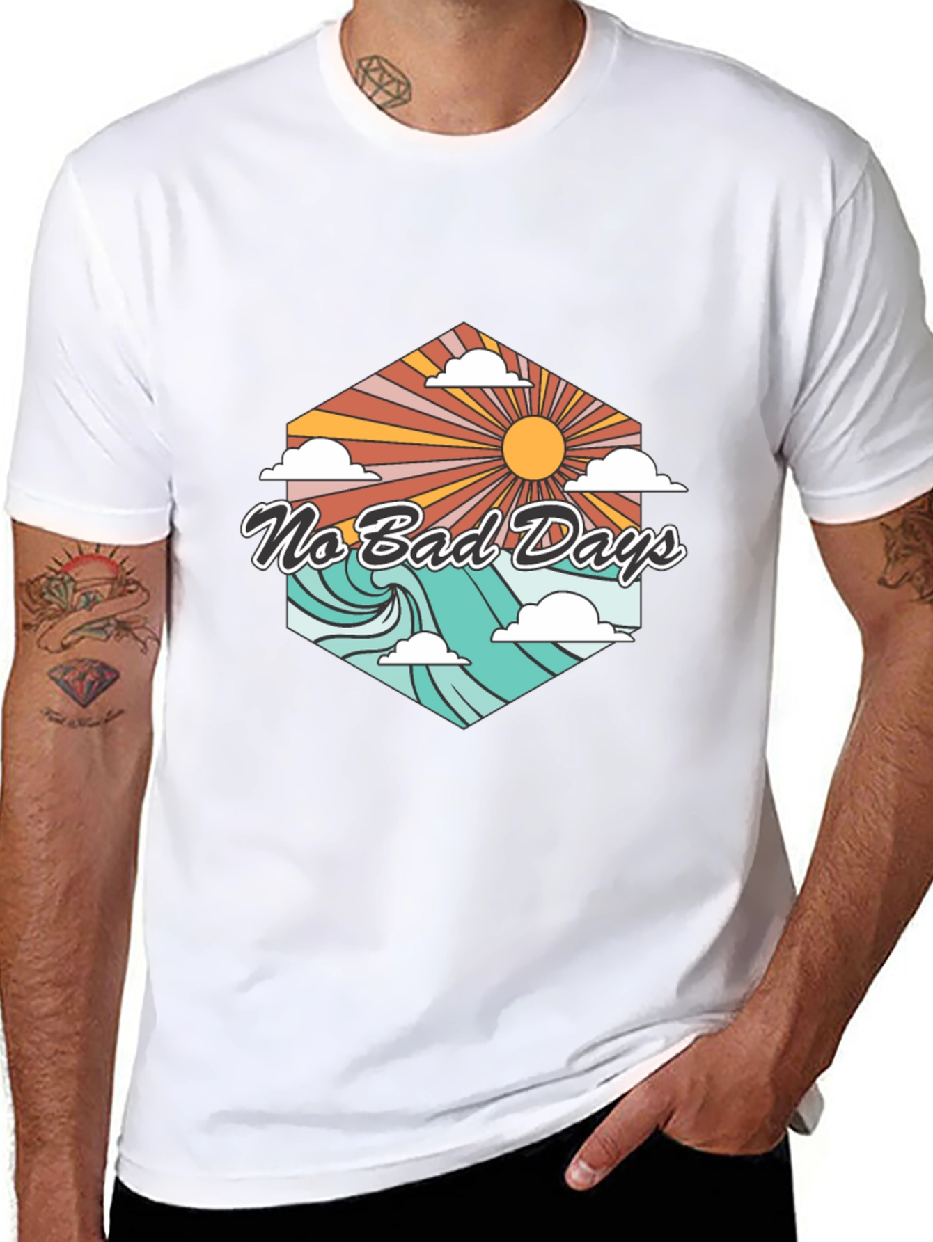 No Bad Days T-Shirt - Retro Summer Vibe