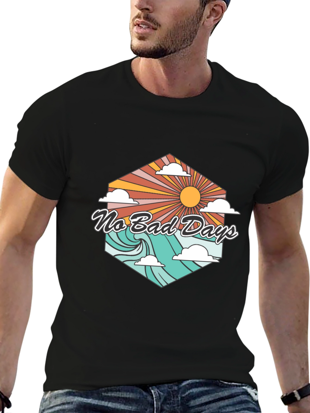 No Bad Days T-Shirt - Retro Summer Vibe