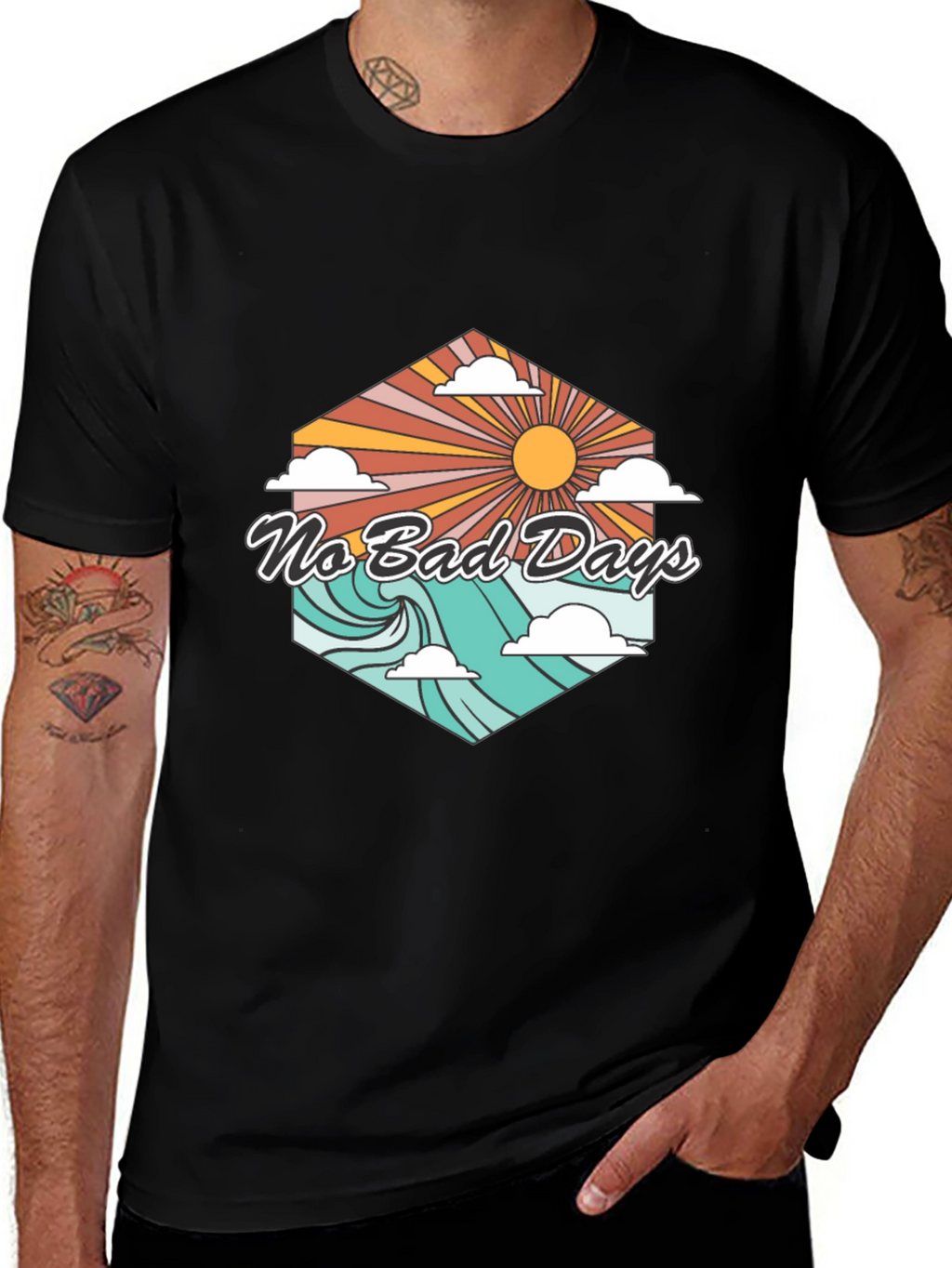 No Bad Days T-Shirt - Retro Summer Vibe