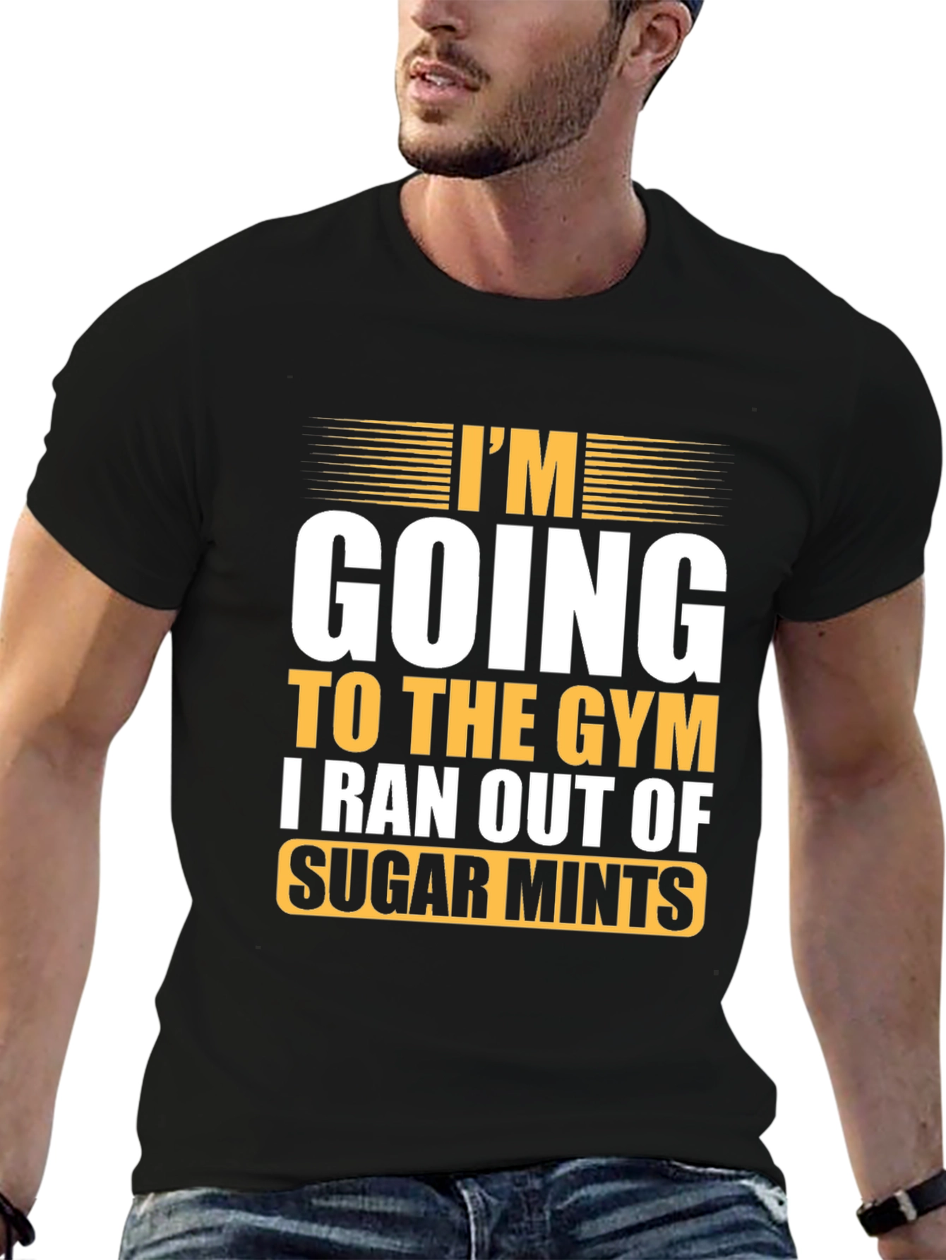 Funny Gym T-Shirt: I Ran Out of Sugar Mints