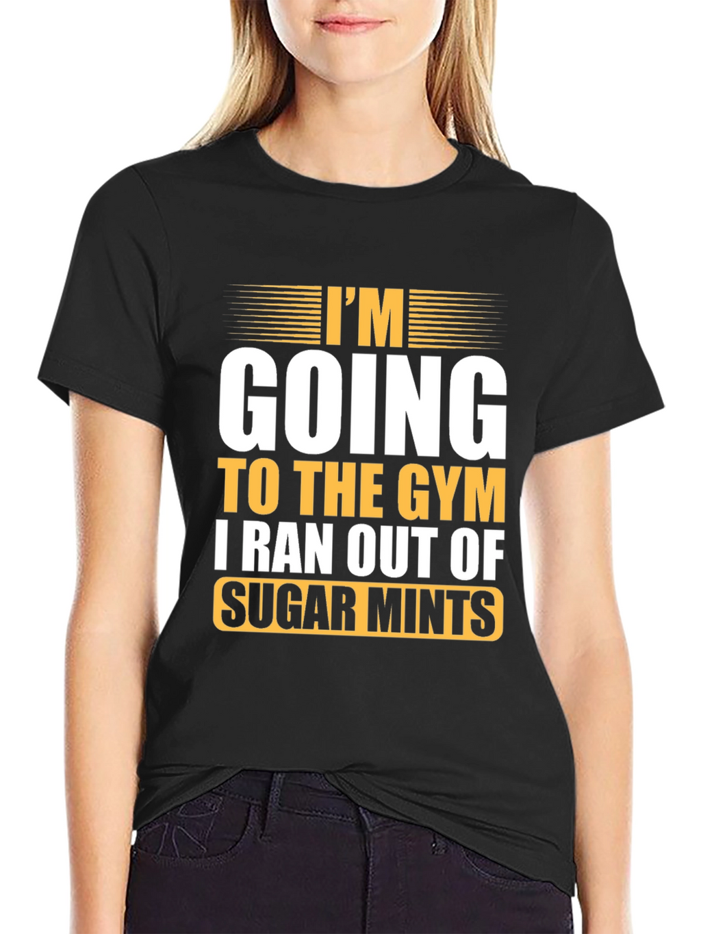 Funny Gym T-Shirt: I Ran Out of Sugar Mints