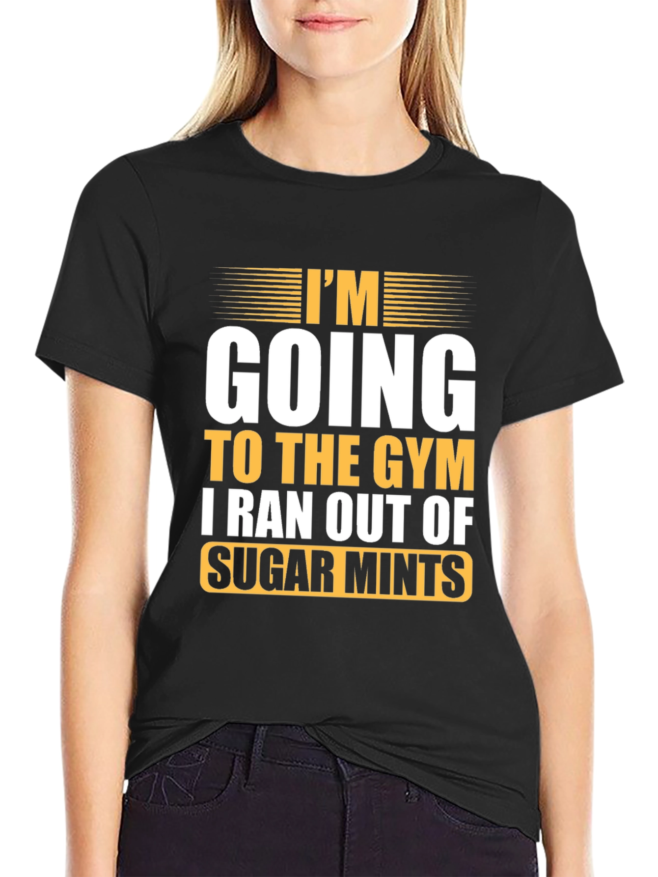 Funny Gym T-Shirt: I Ran Out of Sugar Mints