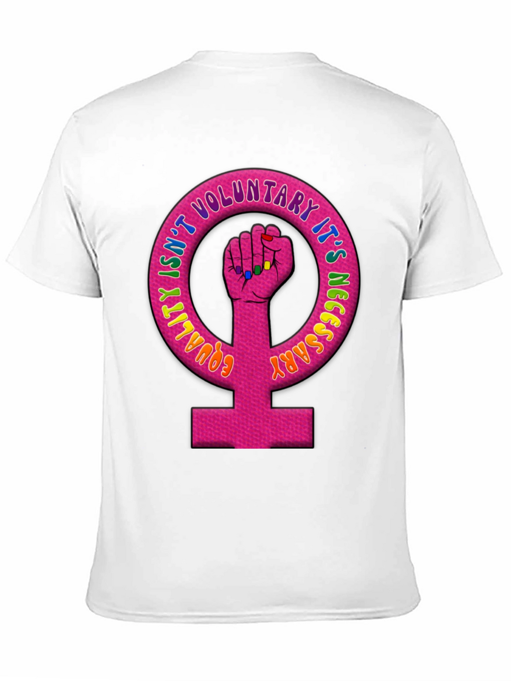Equality Feminist Fist Black T-Shirt