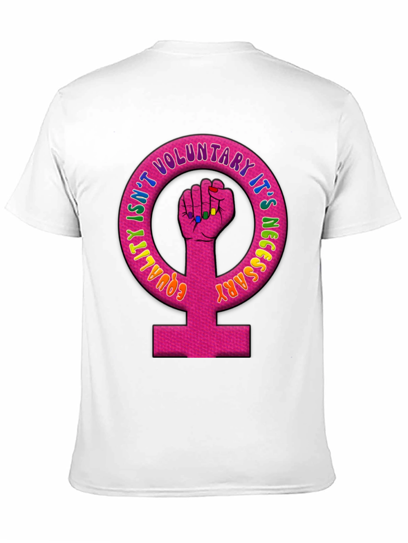 Equality Feminist Fist Black T-Shirt