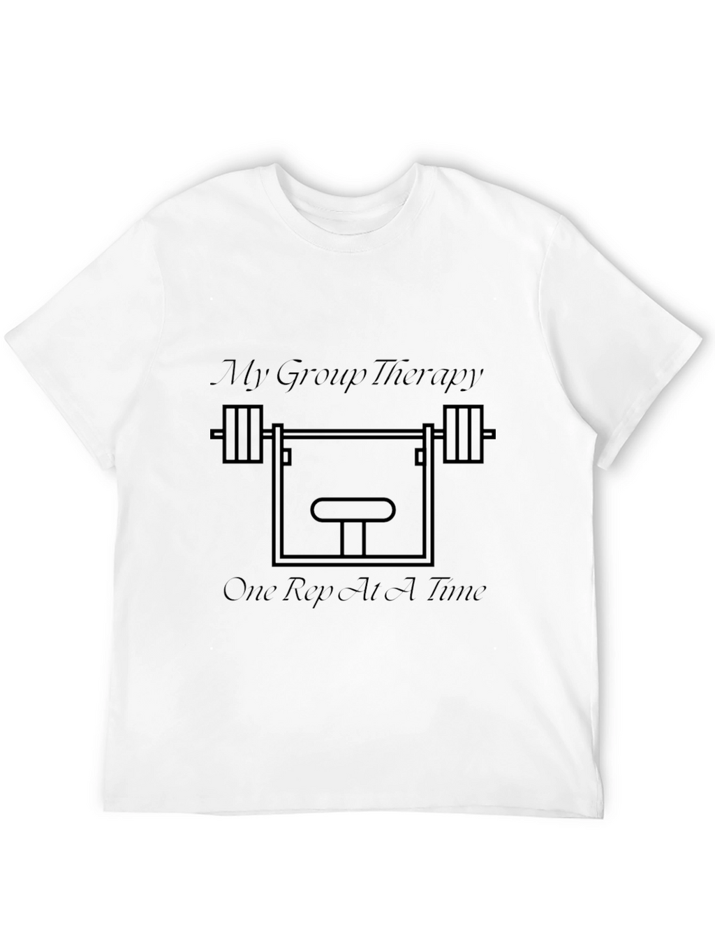 My Group Therapy Weightlifting Black T-Shirt