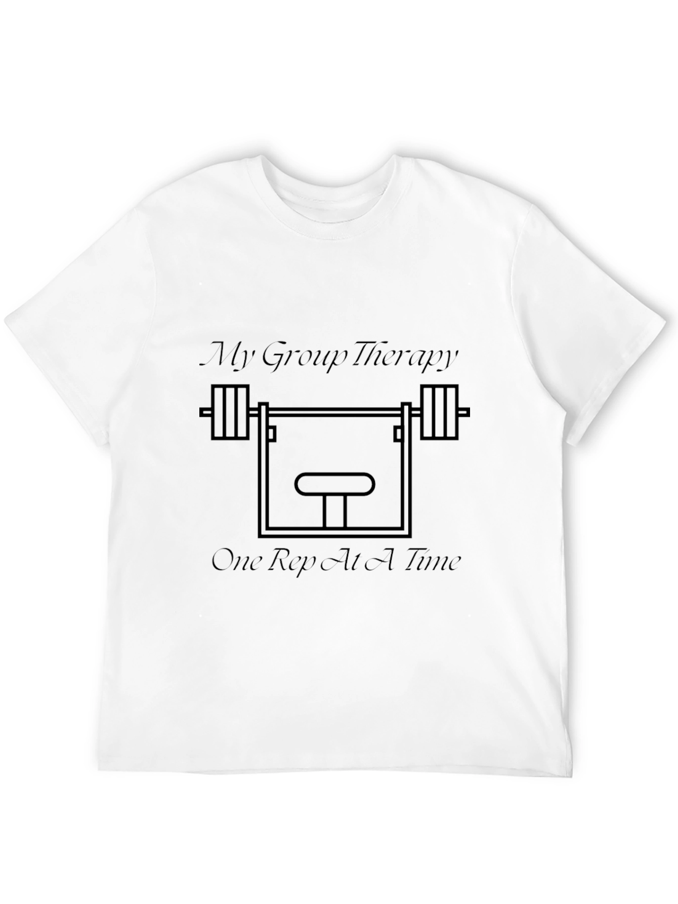My Group Therapy Weightlifting Black T-Shirt