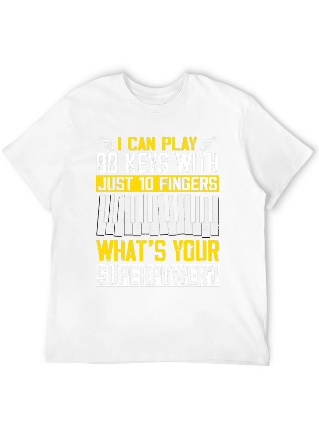 88 Keys Superpower Tee - Musician T-Shirt