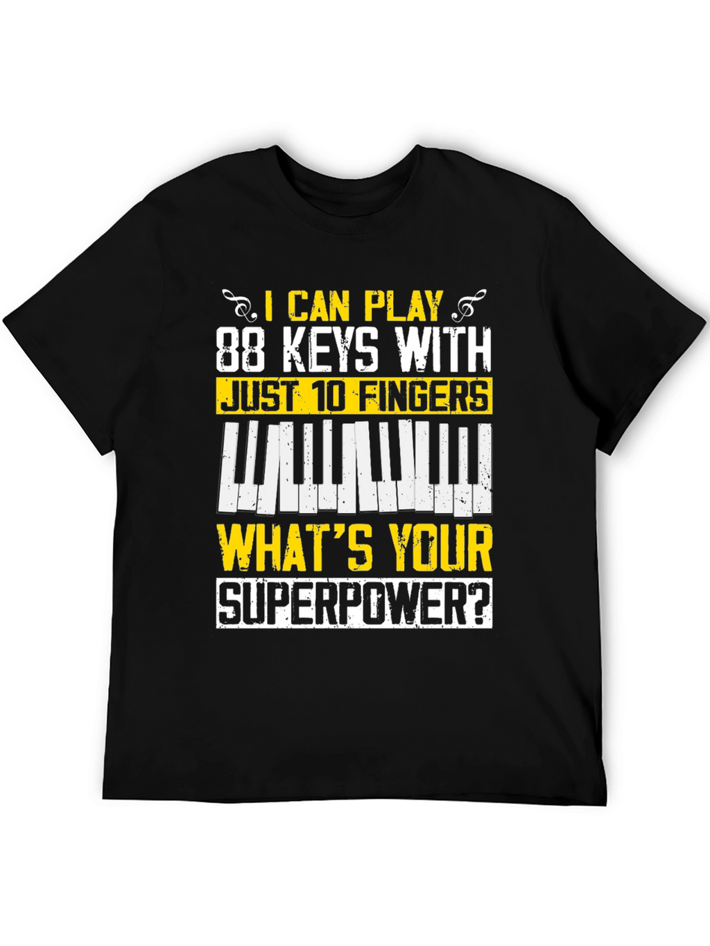 88 Keys Superpower Tee - Musician T-Shirt