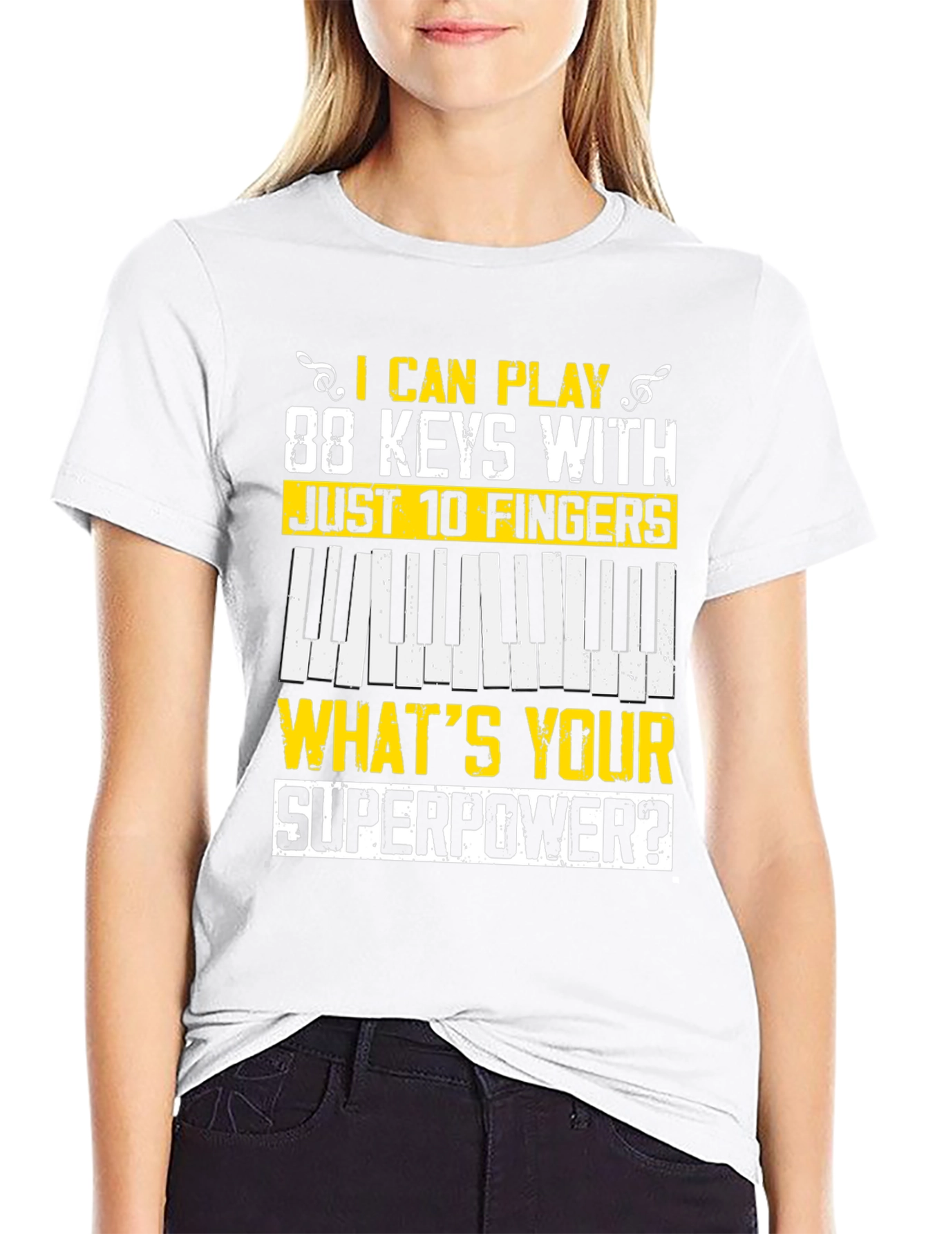 88 Keys Superpower Tee - Musician T-Shirt