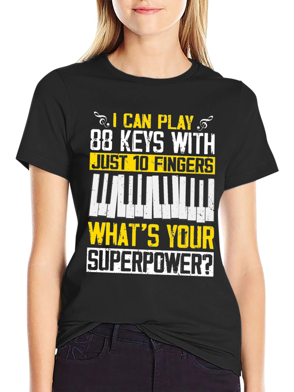 88 Keys Superpower Tee - Musician T-Shirt